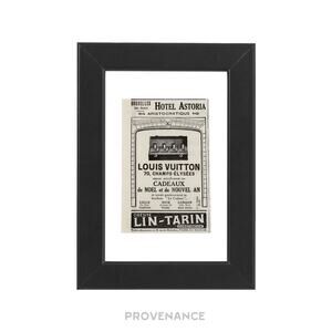 🔴 Louis Vuitton Antique Vintage Newsprint Ad - HOTEL ASTORIA